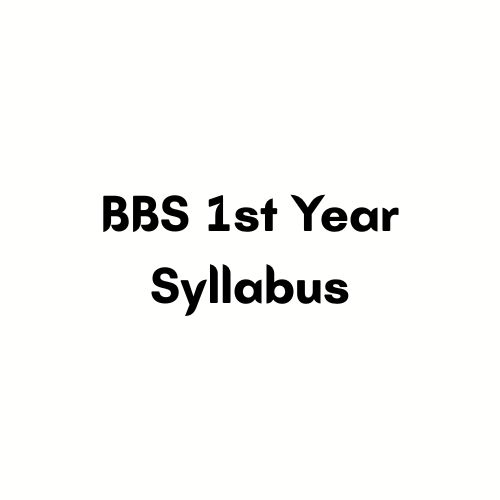 BBS 1st Year