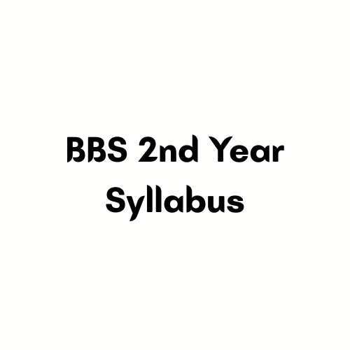 BBS 2nd Year